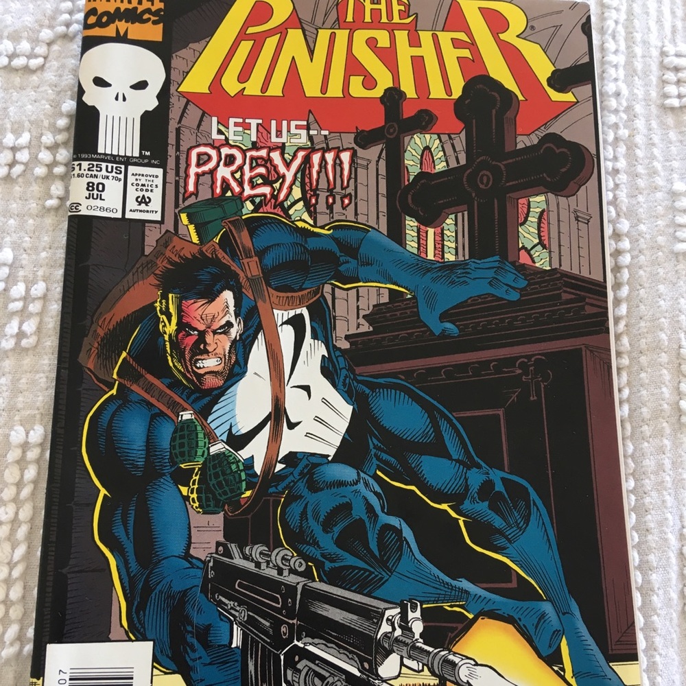 The punisher #80 1993 marvel comics in plastic